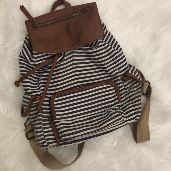 steve madden striped backpack